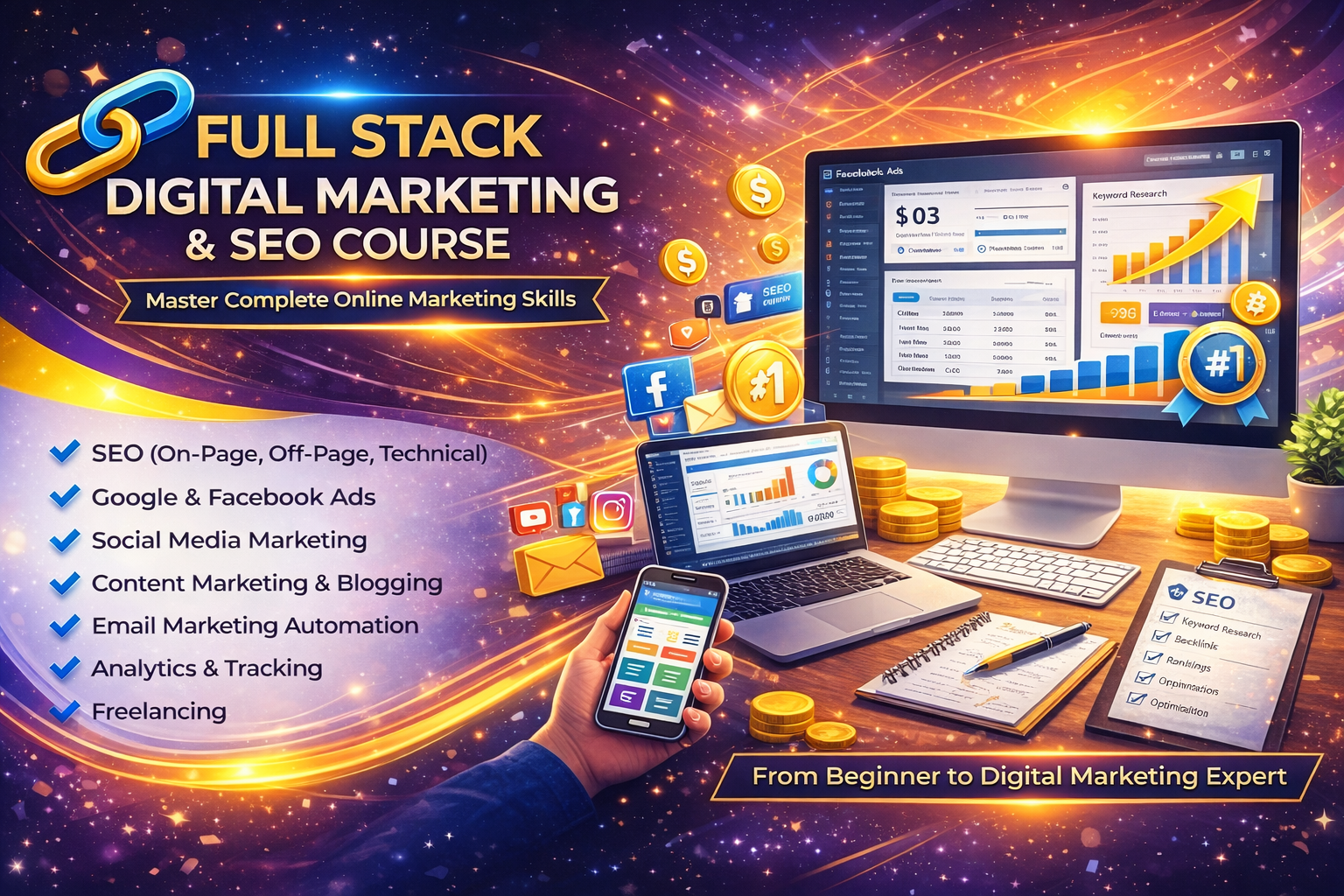 Full Stack Digital Marketing and SEO Course